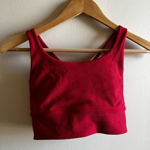 Lululemon Energy Longline Bra - Ribbed - Sz 6